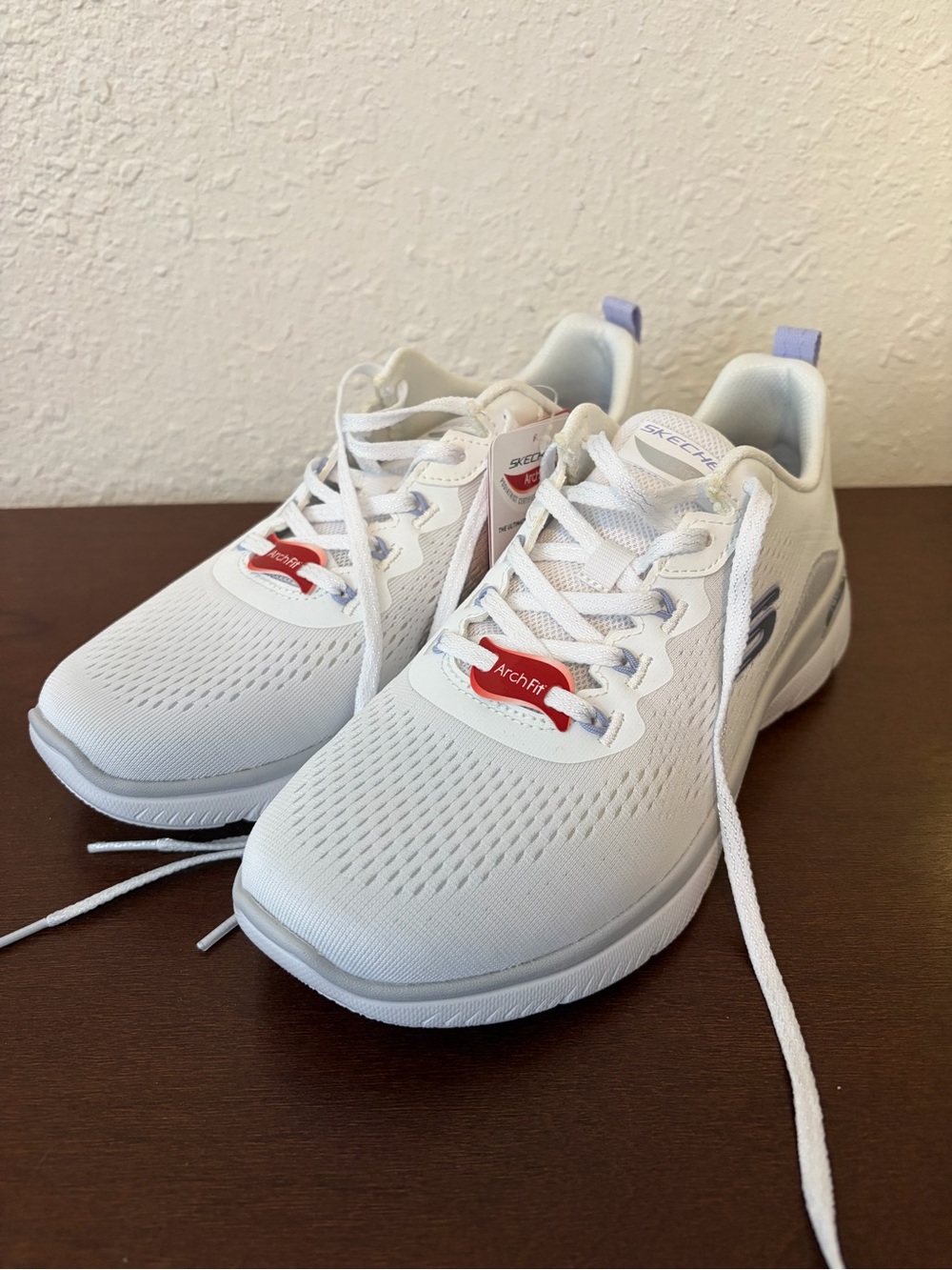 Skechers White ArchFit Sneakers